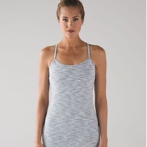 Lululemon Athletica Power Y Tank Size 10 Grey